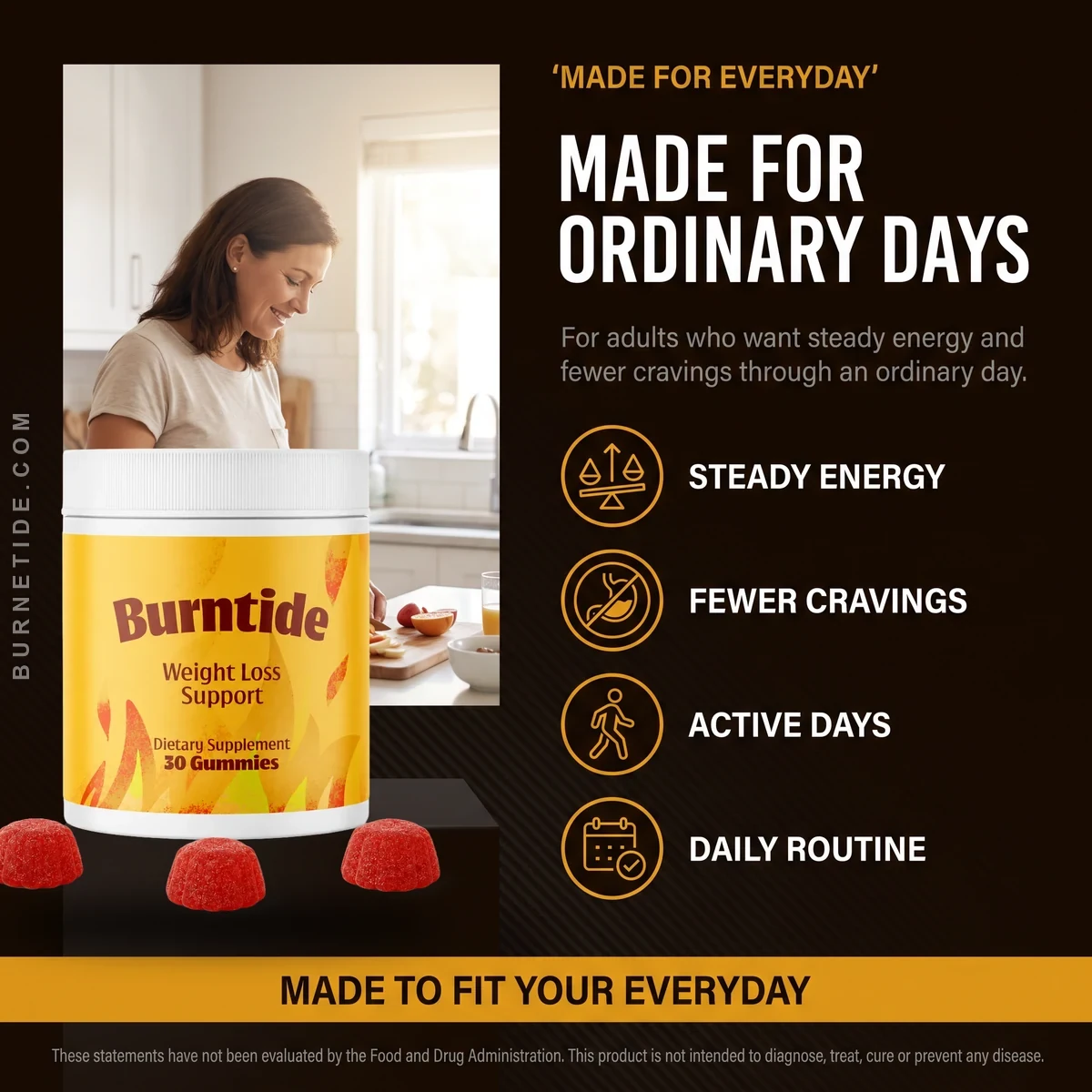 Who BurnTide weight-loss gummies are for — adults who want everyday support