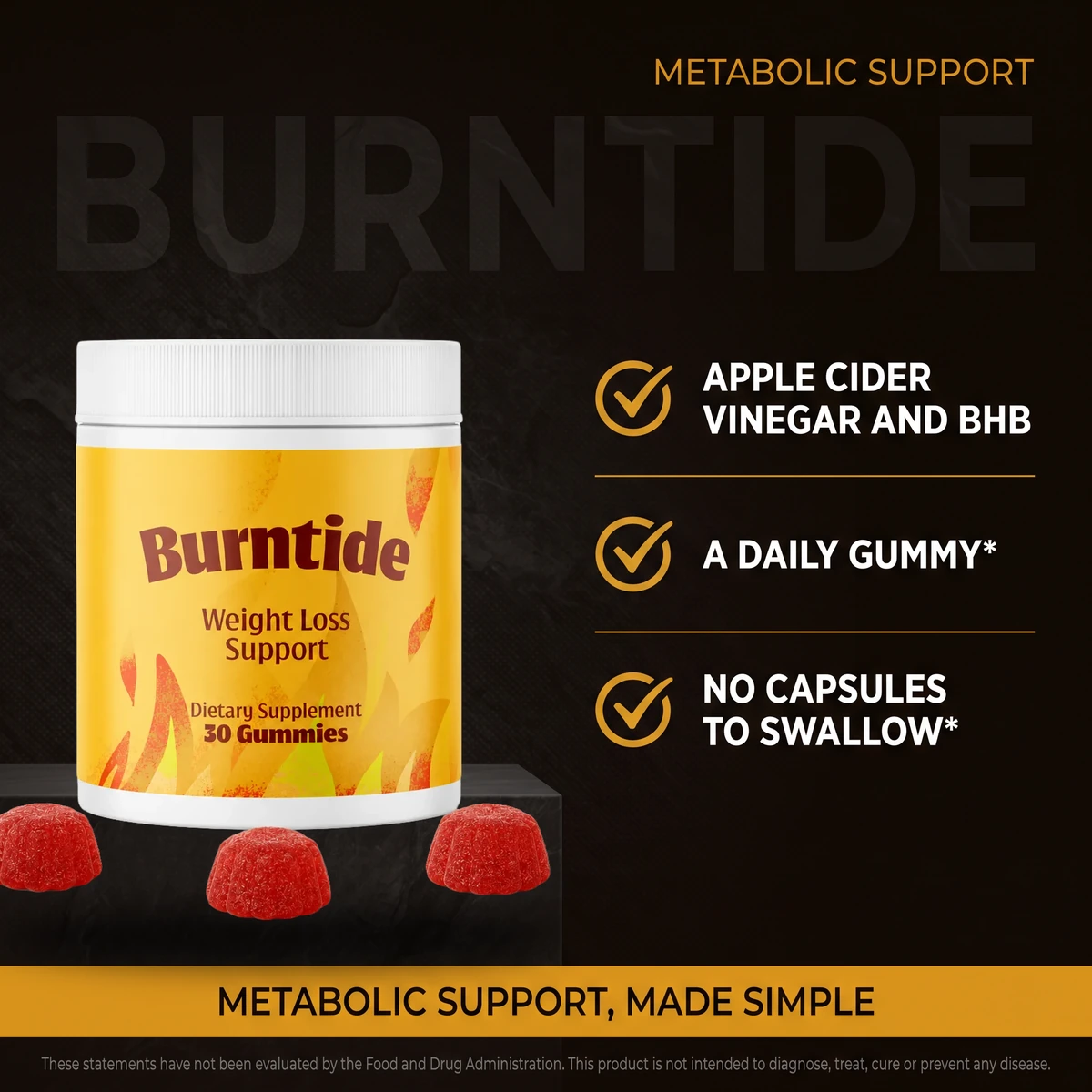 Why BurnTide pairs apple cider vinegar with BHB in a once-daily gummy